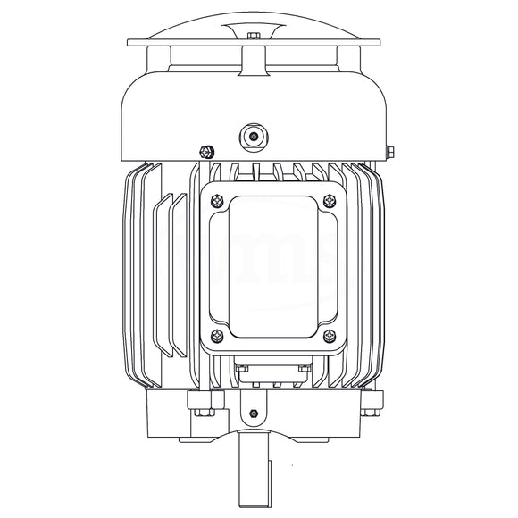 HBV0016C Teco-Westinghouse 1HP MAX-E2/841 Cast Iron Electric Motor, 1200RPM