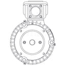 HBV0022C Teco-Westinghouse 2HP MAX-E2/841 Cast Iron Electric Motor, 3600RPM-2