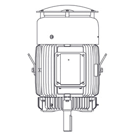 HBV0256C Teco-Westinghouse 25HP MAX-E2 Cast Iron Electric Motor, 1200RPM
