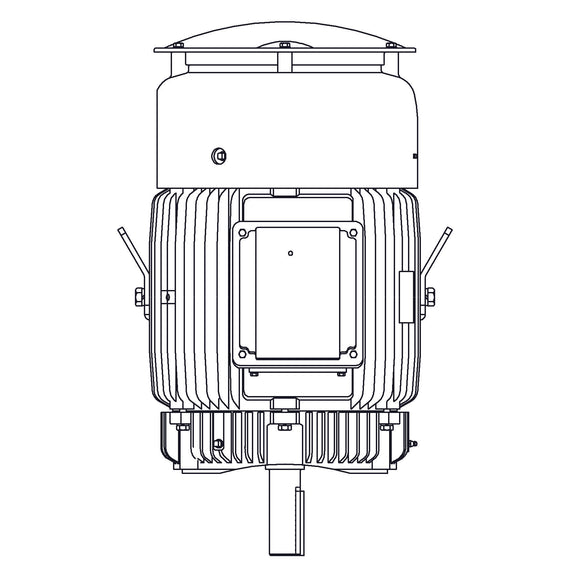 HBV0256C Teco-Westinghouse 25HP MAX-E2 Cast Iron Electric Motor, 1200RPM