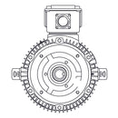 HBV0256C Teco-Westinghouse 25HP MAX-E2 Cast Iron Electric Motor, 1200RPM-2