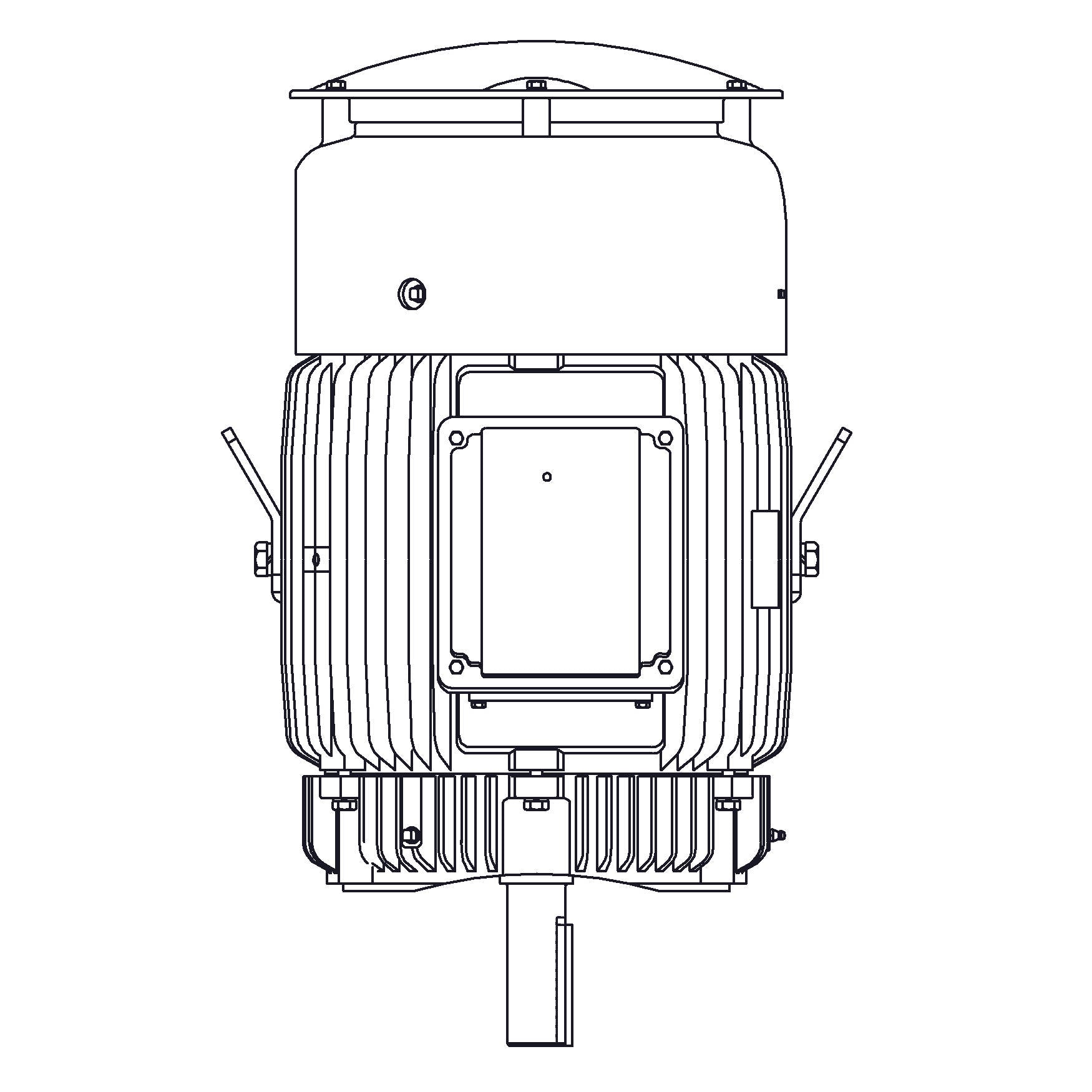 HBV0404C Teco-Westinghouse 40HP MAX-E2/841 Cast Iron Electric Motor, 1800RPM