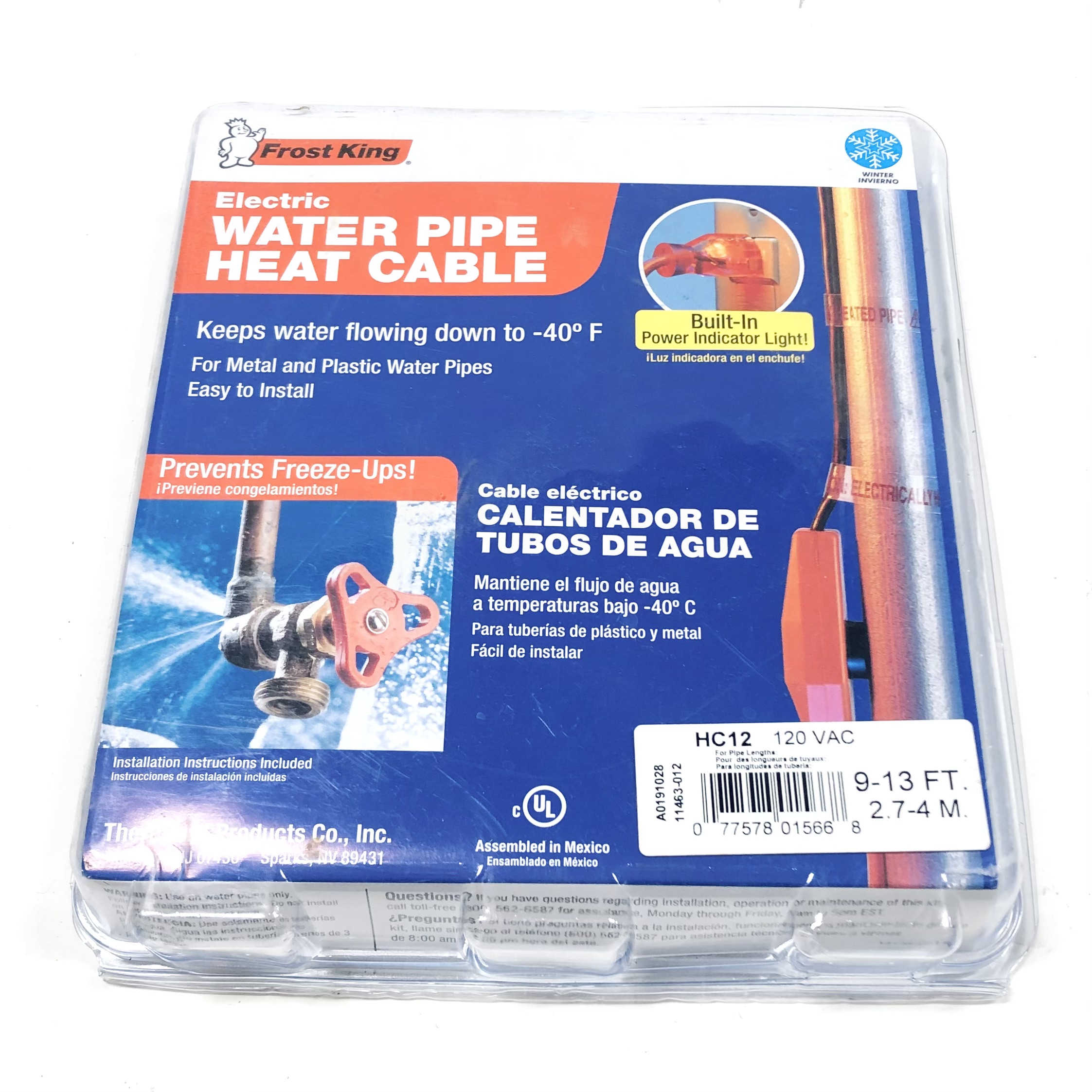 HC12 Frost King Water Pipe Heat Cable