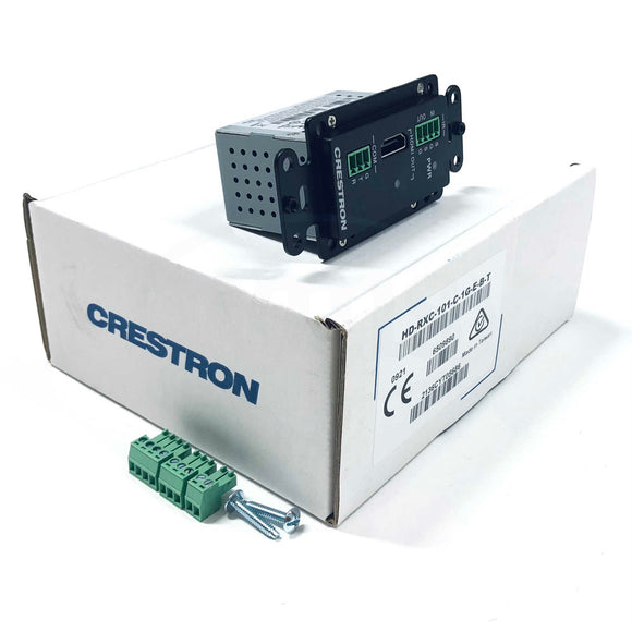 HD-RXC-101-C-1G-E-B-T Crestron Wall Plate, Black Textured