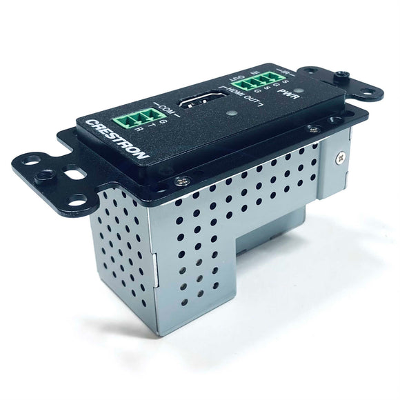 HD-RXC-101-C-1G-E-B-T Crestron Wall Plate, Black Textured