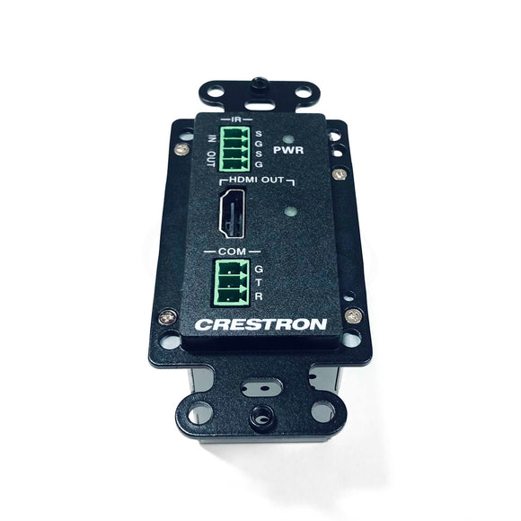 HD-RXC-101-C-1G-E-B-T Crestron Wall Plate, Black Textured