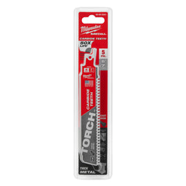 48-00-5501 Milwaukee SAWZALL TORCH Carbide Blades, 6" Length, 5 Pack