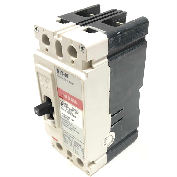 HFD2125 Eaton Industrial Circuit Breaker, 125 Amps, 2 Pole