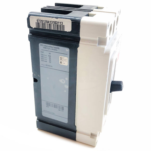 HFD2125 Eaton Industrial Circuit Breaker, 125 Amps, 2 Pole