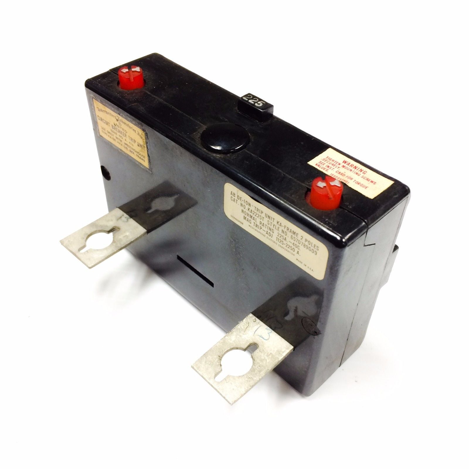 HKA2225T Westinghouse Trip Unit, 2 Pole, 225 Amp