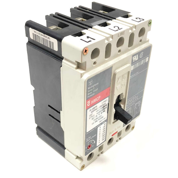 HMCP030H1C Westinghouse 30 AMP, 3Pole 600VAC, 250VDC