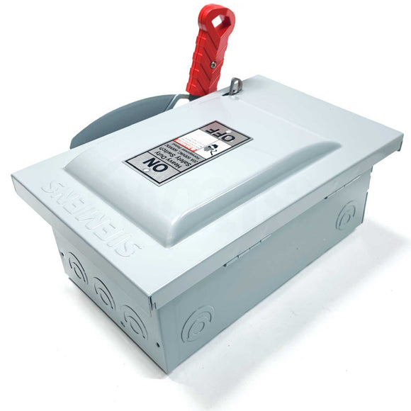 HNF261 Siemens Heavy-Duty Safety Switch, 2P, 30A, 600V, NEMA Type 1