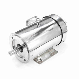 194005.00 7.5HP Leeson Electric SS Motor, Washdown