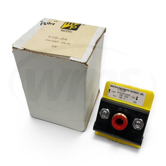 V10-4 Master Pneumatic 3-Way Inline Slide Lockout Valve