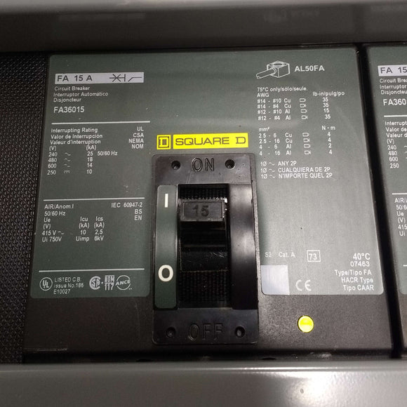 HV071C Square D I-Line Electrical Panel, 480VAC 3-Phase 100 Amps