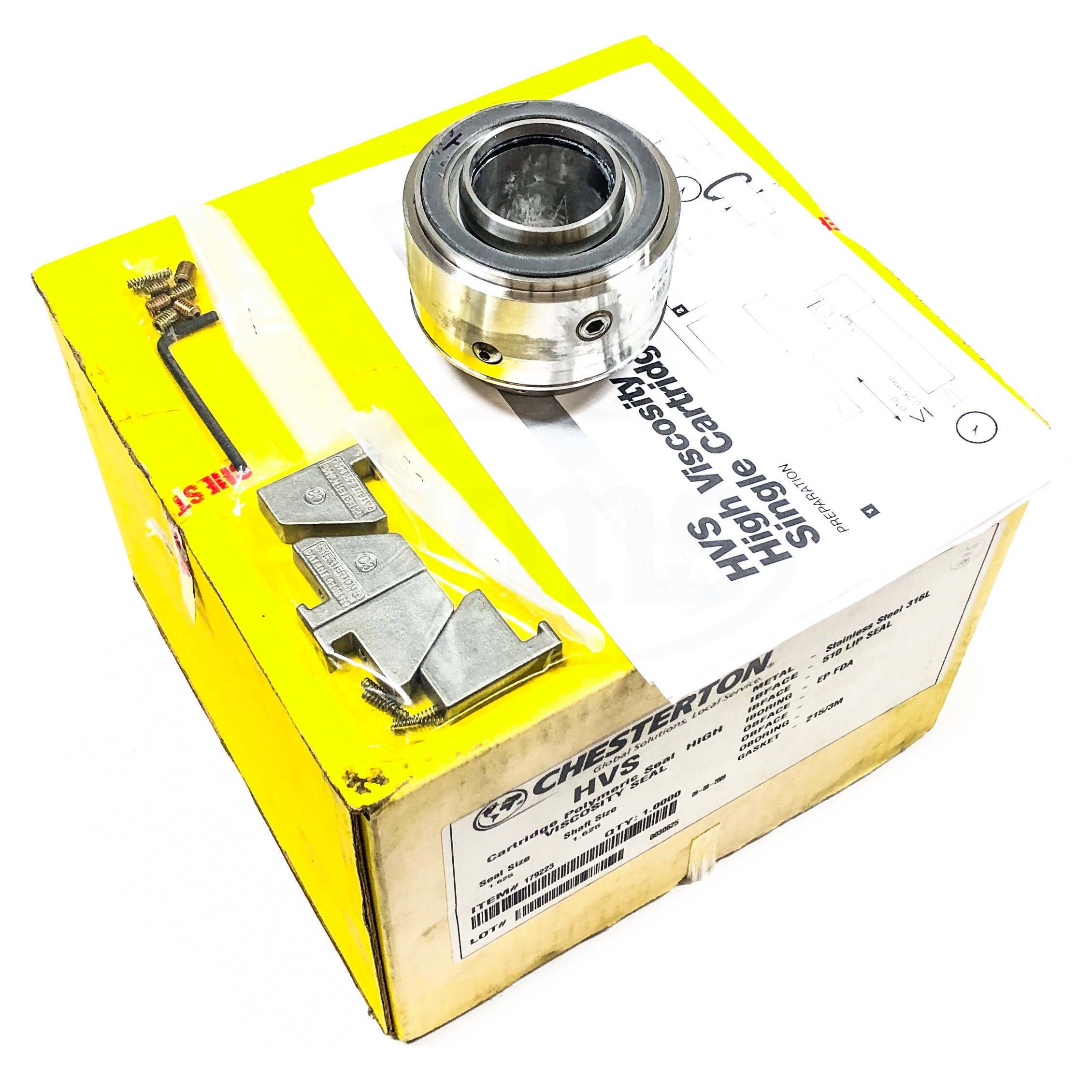 HVS Chesterton Cartridge Polymeric Seal, High Viscosity Seal 1.625 Shaft, 179223