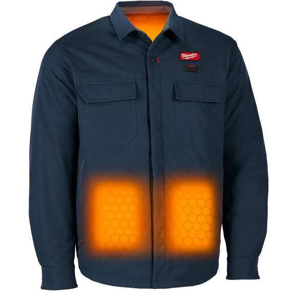 M103U-21XL Milwaukee M12 Heated Shirt Jacket Kit, Blue, XL