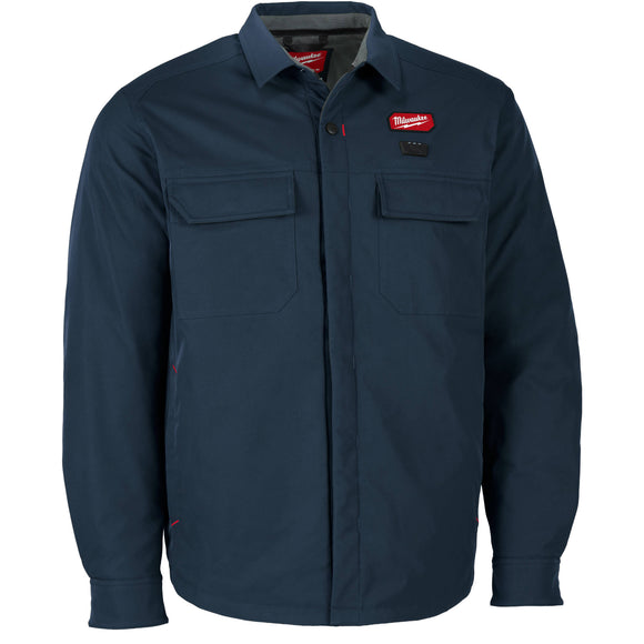 M103U-21M Milwaukee M12 Heated Shirt Jacket Kit, Blue, Medium