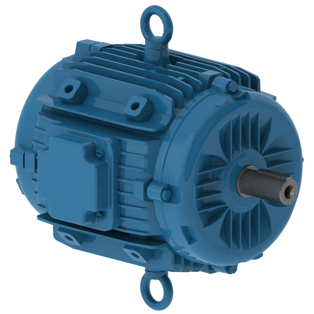 Motor Padding 00736ET3EPM213/5Y-W22 WEG 7.5HP Pad Mount Electric Motor, 3600RPM ...