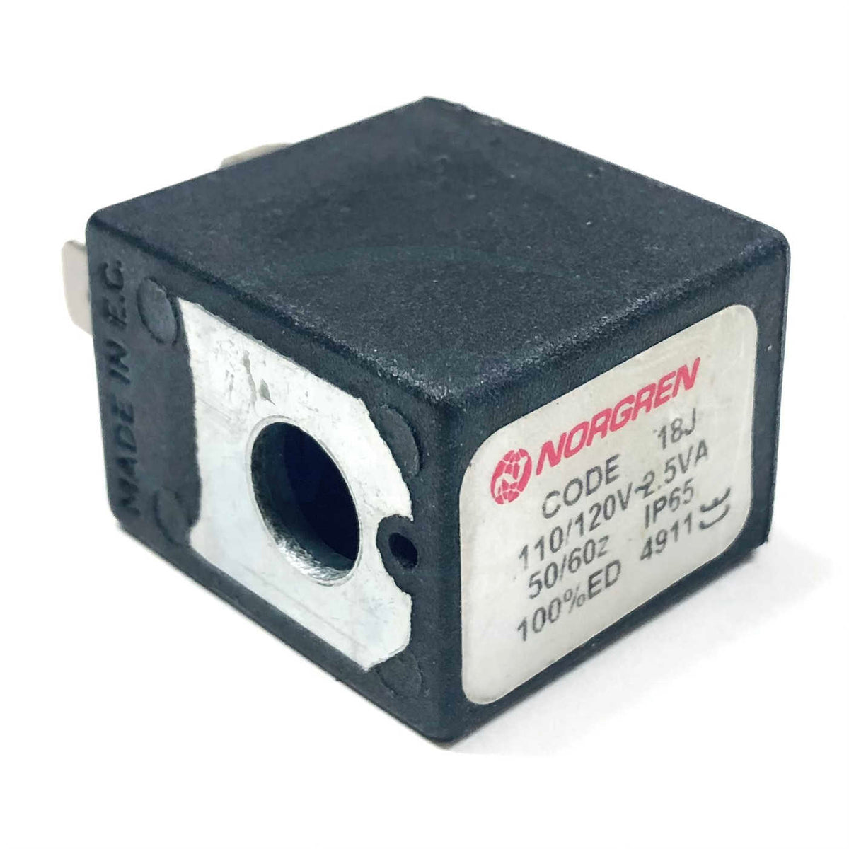 18J Norgren Solenoid Coil 110/120VA 2.5VA 50/60Hz 100%ED 1412 | Witmer ...