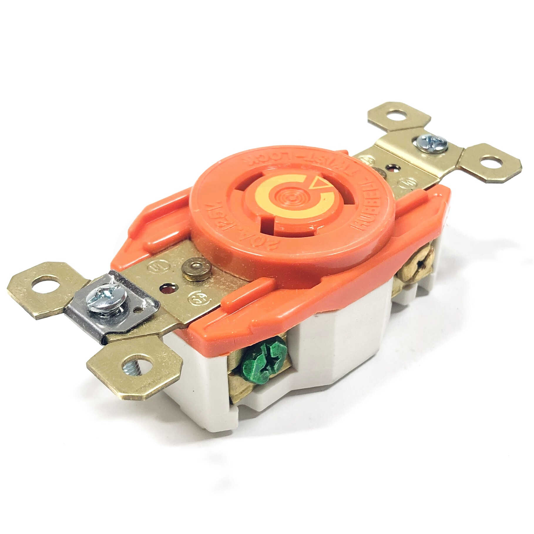 IG2310 Hubbell Twist-Lock Receptacle 2-Pole, 3 Wire Isolated Ground, 20A, 125V