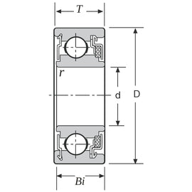 WC87009 Ball Bearing, Felt Seal & Shielded
