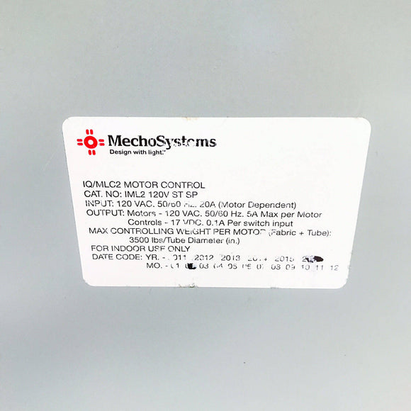 IML2 120V ST SP MechoSystems IQ/MLC Motor Control