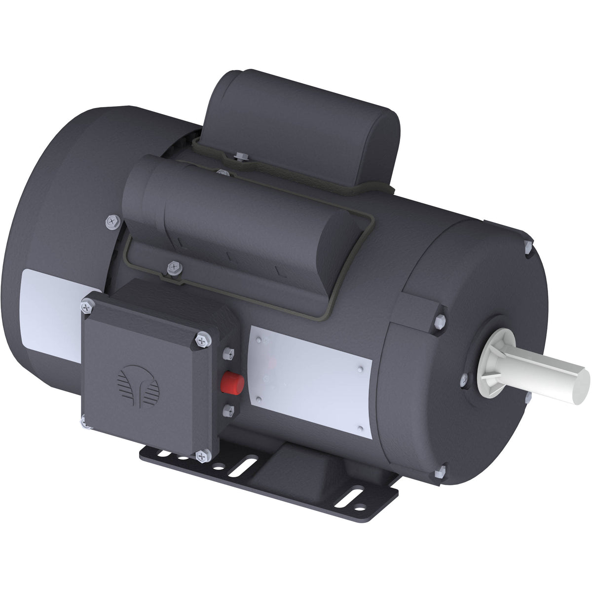 RD1-RS-TF-56H-4-B-C-1 Techtop 1HP Farm Duty Electric Motor, 1750RPM ...