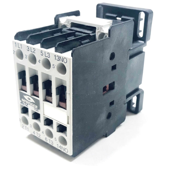 JC12A310T Springer 3-Pole Contactor, 25A, 110/120VAC, 50/60Hz, 600VAC Max.