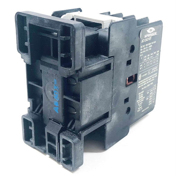 JC12A310T Springer 3-Pole Contactor, 25A, 110/120VAC, 50/60Hz, 600VAC Max.