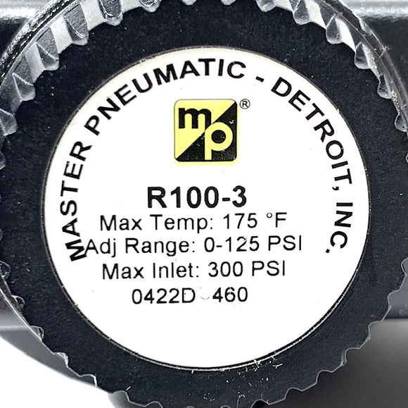 R100-3G Master Pneumatic 100 Series Pneumatic Pressure Regulator