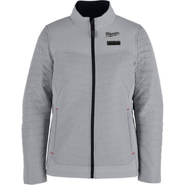 F102G-21S Milwaukee M12 Women's Heated AXIS Jacket, Gray, Small