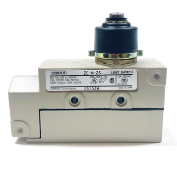 ZE-N-2S Omron Limit Switch, 15A, 125, 250, Or 480 VAC, 10A, 250VAC