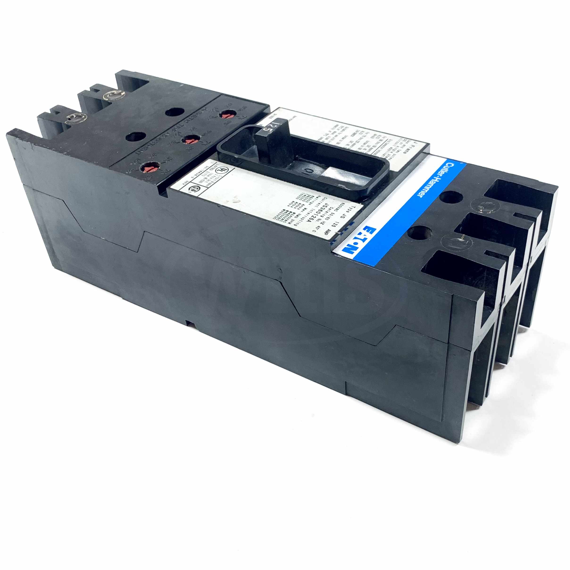 JS360125A Eaton Cutler-Hammer Circuit Breaker, Type JS, 125Amp, 600Vac, 50/60Hz