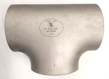 TUBE-LINE 304 Stainless Steel Tee 6" Schedule 10S