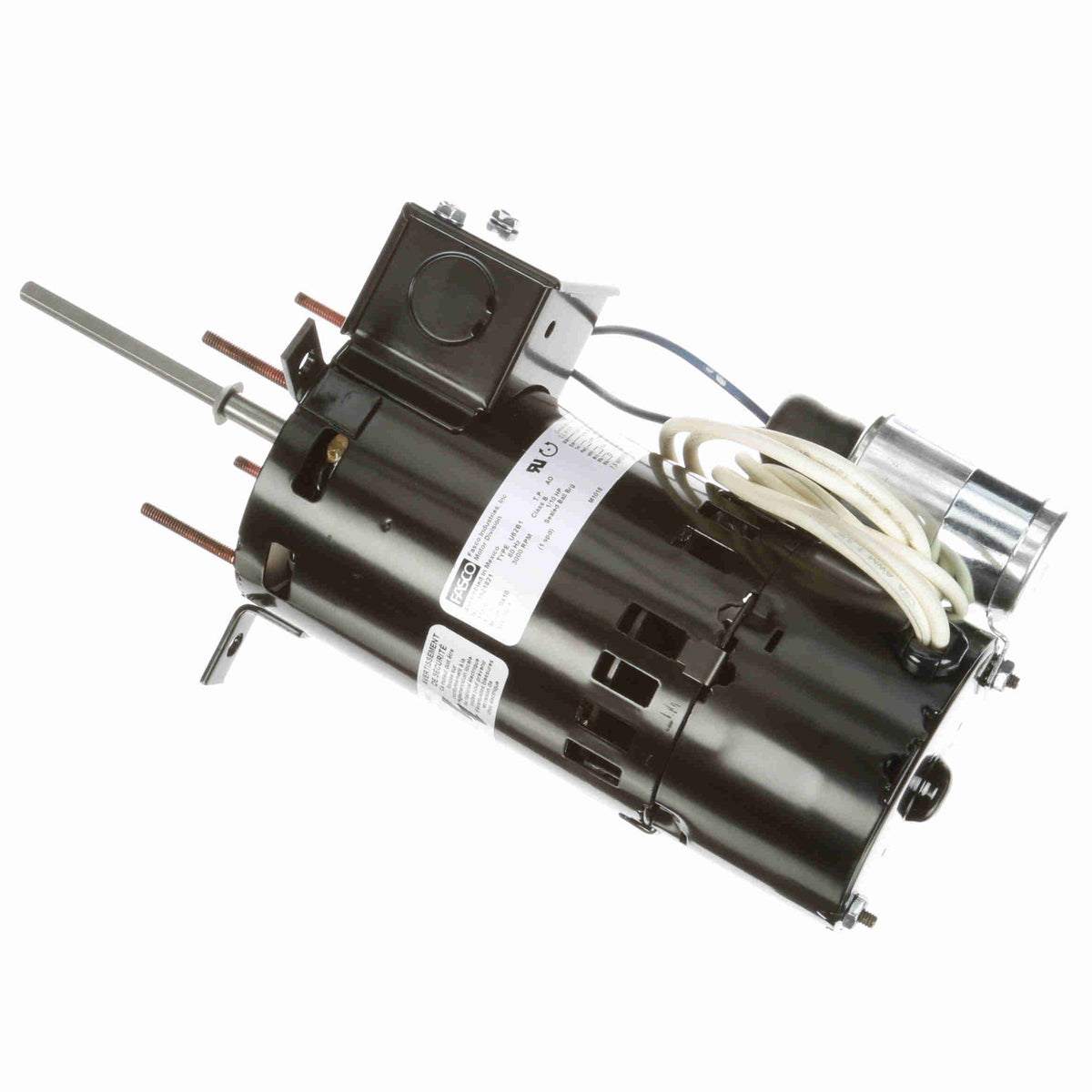 D410 Fasco 1/10HP Draft Inducer Electric Motor, 3000RPM | Witmer Motor ...