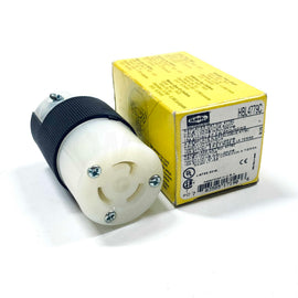 HBL4779C Hubbell Twist-Lock Connector Body, 15A, 277VAC, 2-Pole