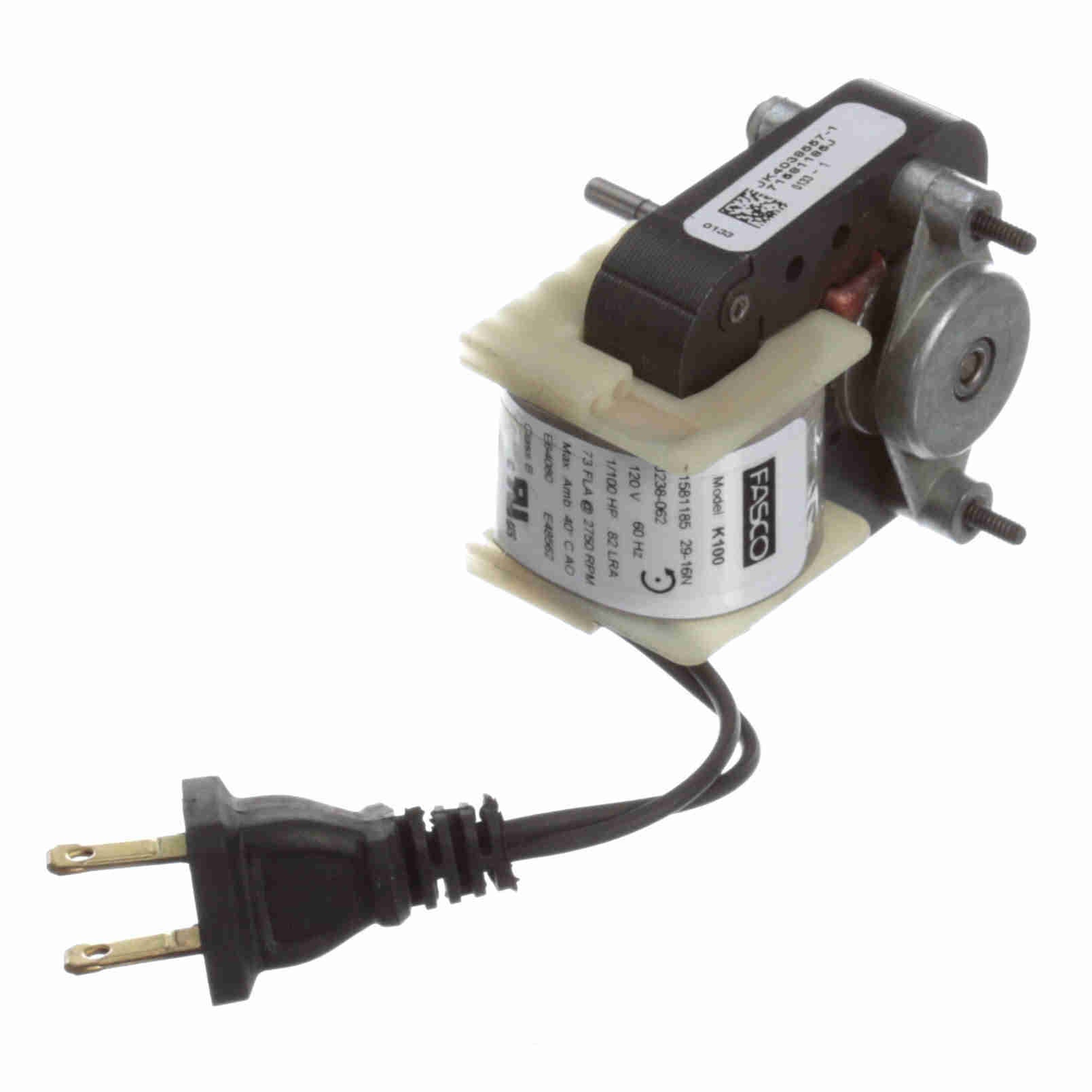 K100 Fasco 1/100HP Shaded Pole Electric Motor, 2750 RPM - 0