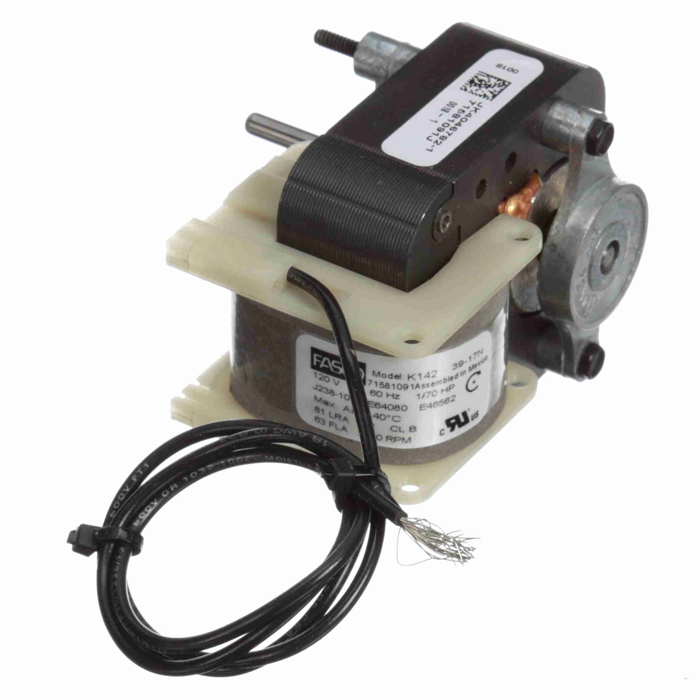 K142 Fasco 1/70HP C-Frame/Skeleton Electric Motor, 3000RPM - 0