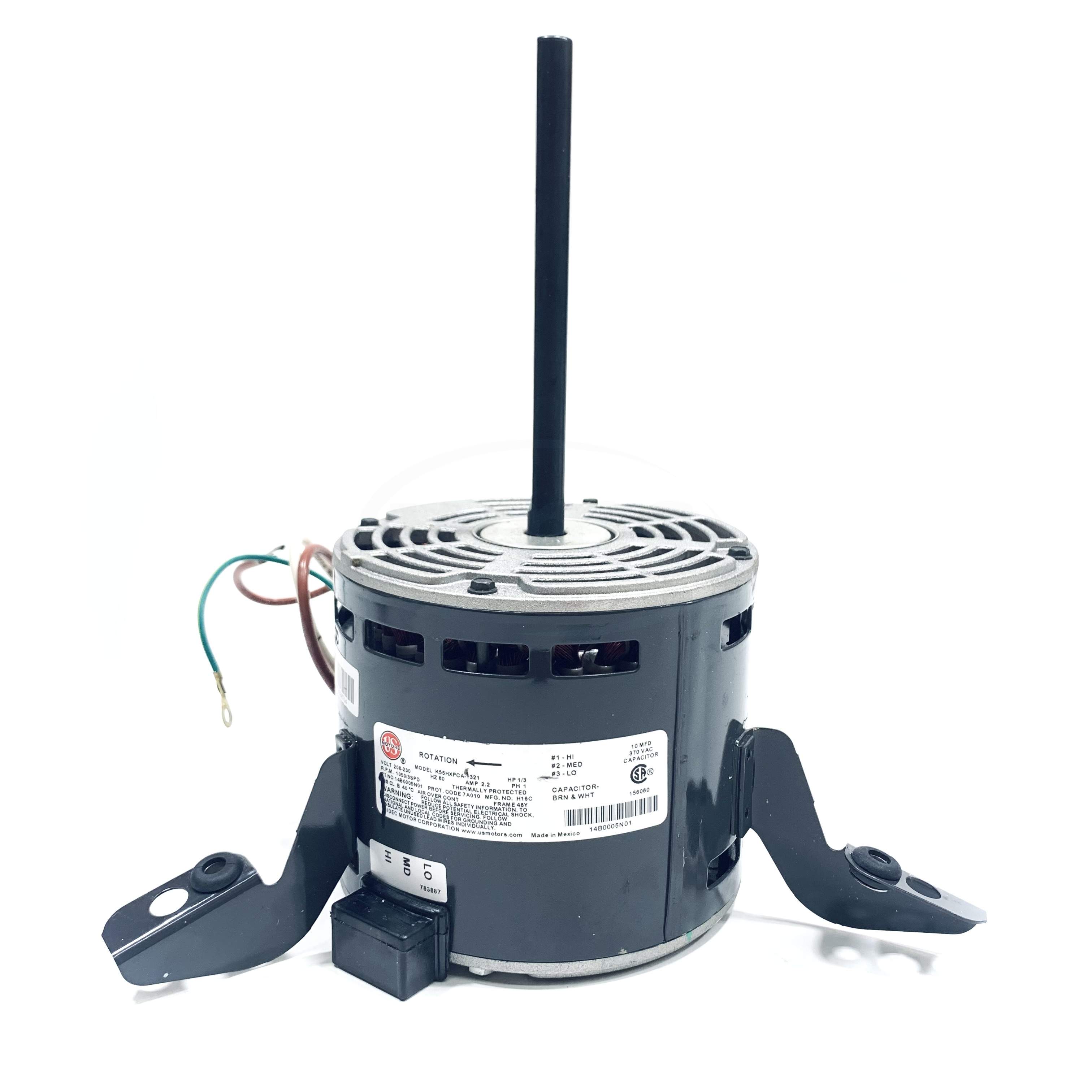 K55HXPCA-1321 US 1/3 HP, Electric Motor, 208-230V, PH1, 2.2A