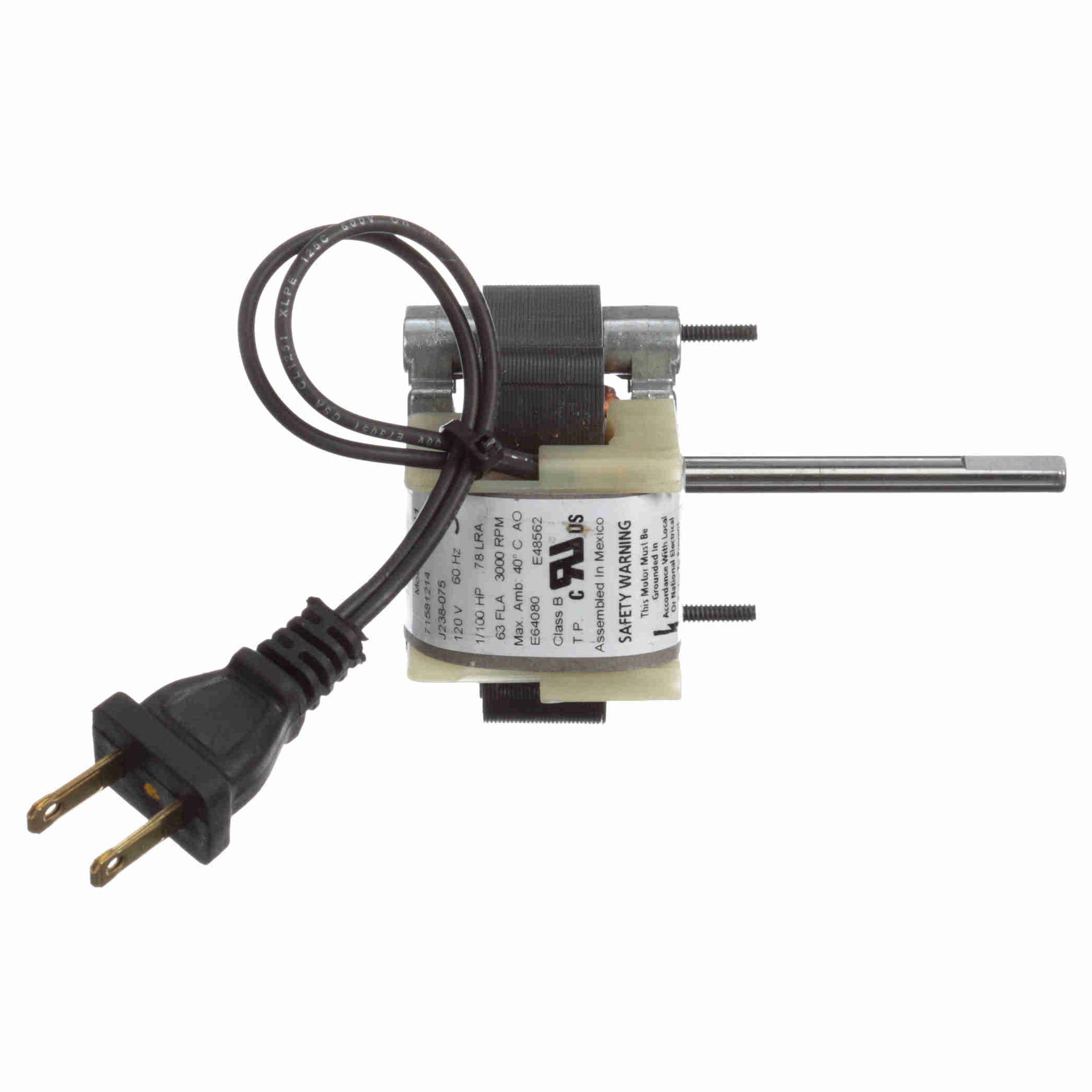 K611 Fasco 1/100HP C-Frame / Skeleton Electric Motor, 3000RPM
