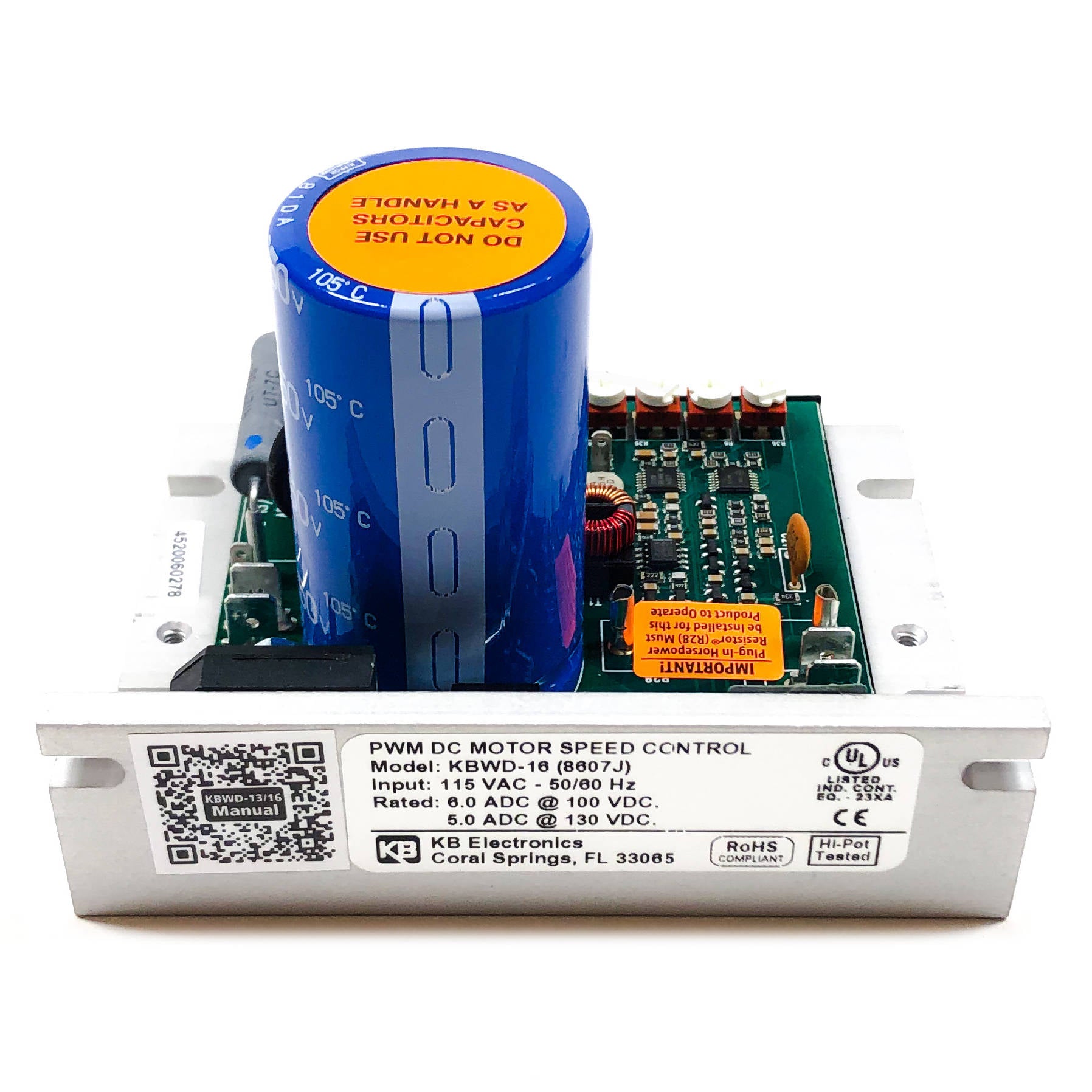 KBWD-16 KB Electronics Whisper-Drive PWM DC Motor Speed Control, 8607