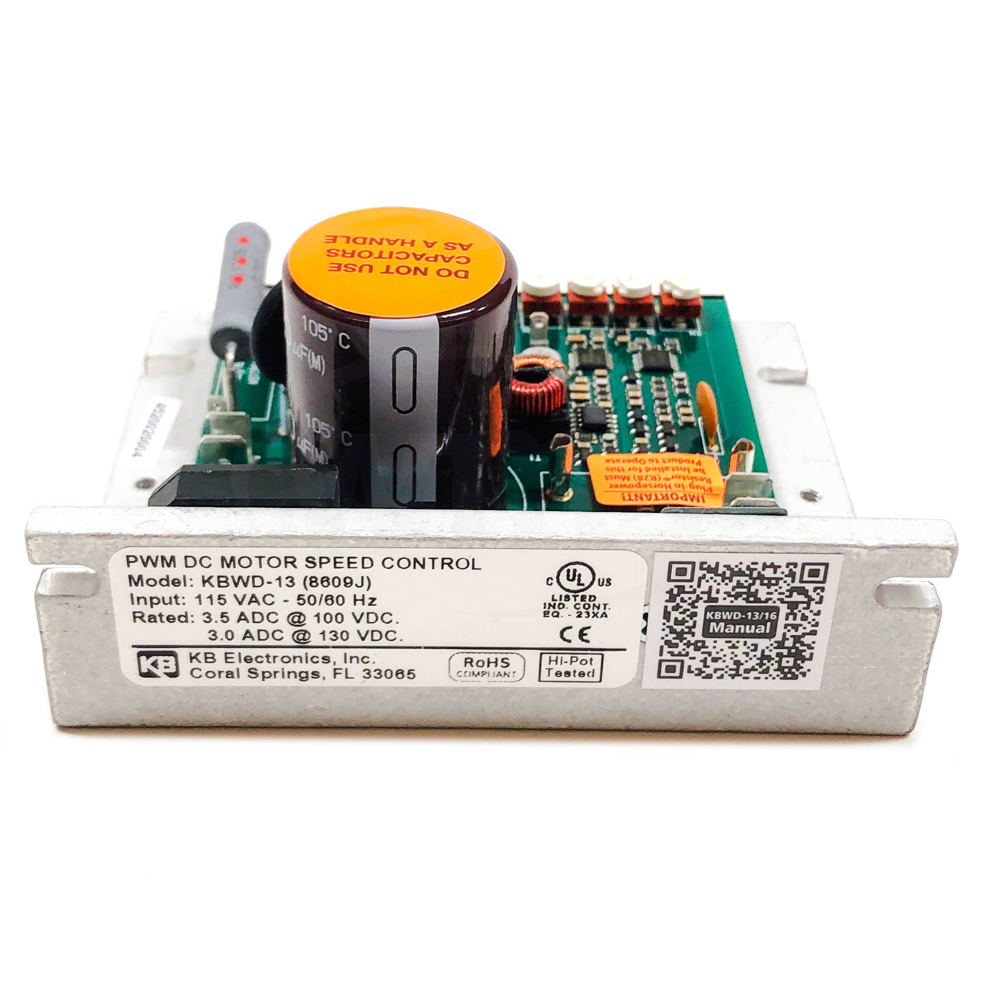 KBWD-13 KB Electronics Whisper-Drive PWM DC Motor Speed Control, 8609 - 0