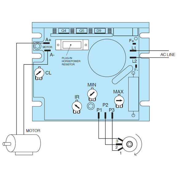 KBWD-13 KB Electronics Whisper-Drive PWM DC Motor Speed Control, 8609