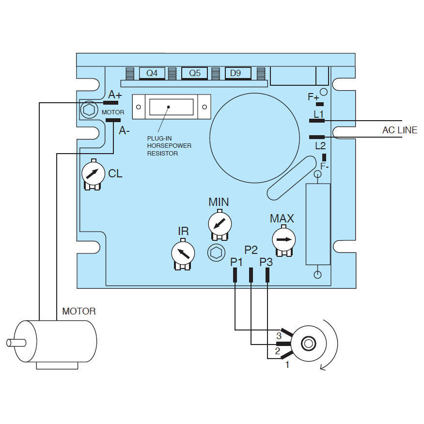 KBWD-13 KB Electronics Whisper-Drive PWM DC Motor Speed Control, 8609