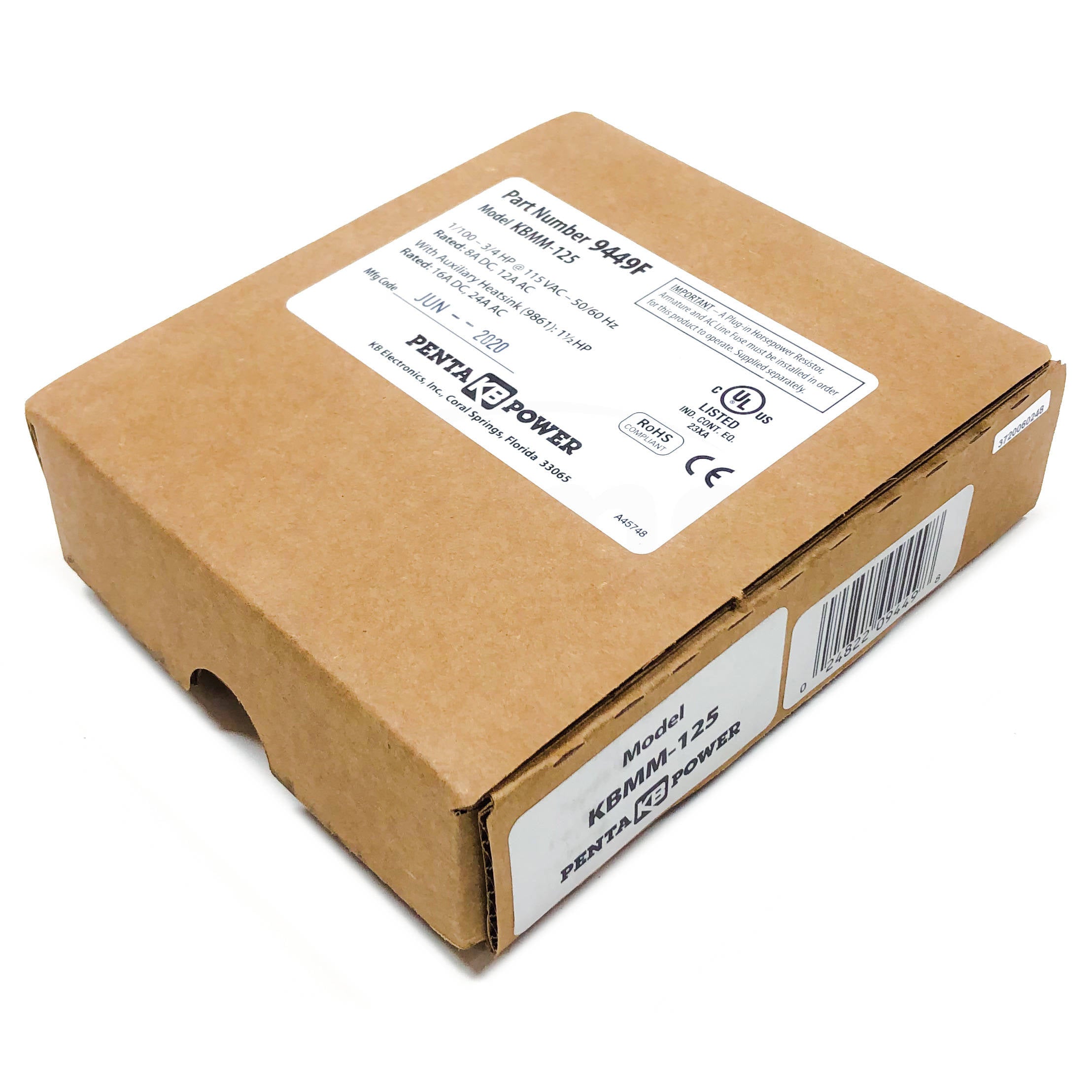 KBMM-125 KB Electronics DC SCR Chassis Speed Control Drive, 9449 - 0