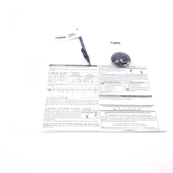 KB Electronics KBAC-27D Adjustable Frequency Drive, 9520
