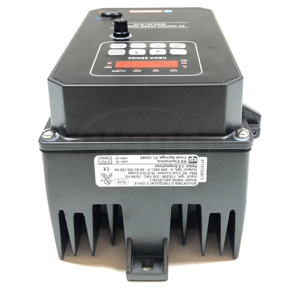 9536 KB Electronics 1HP/0.75kW Digital AC Inverter/Drive with CSP, Gray