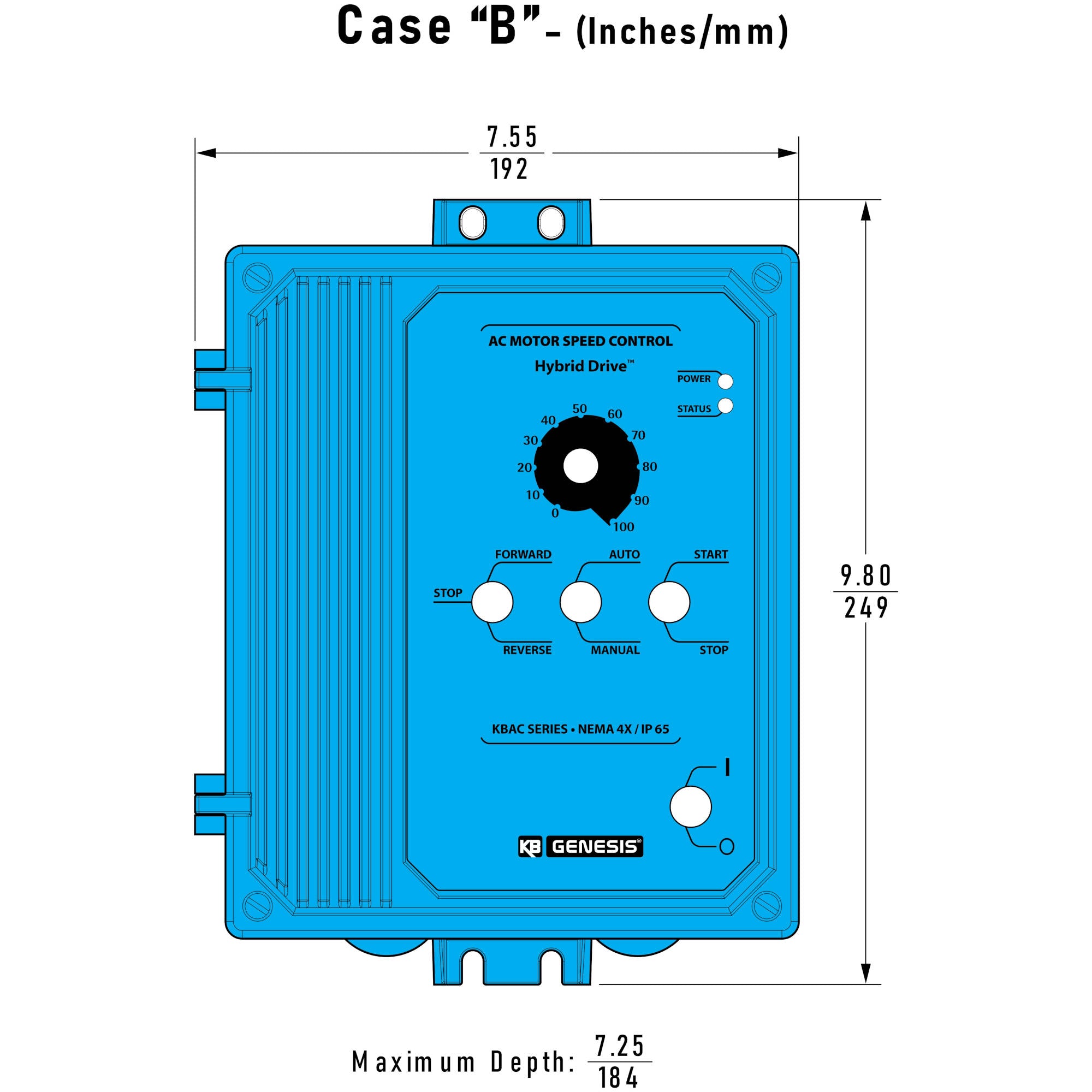 KB9540 KB Electronics Hybrid AC Motor Speed Control, KBAC-48