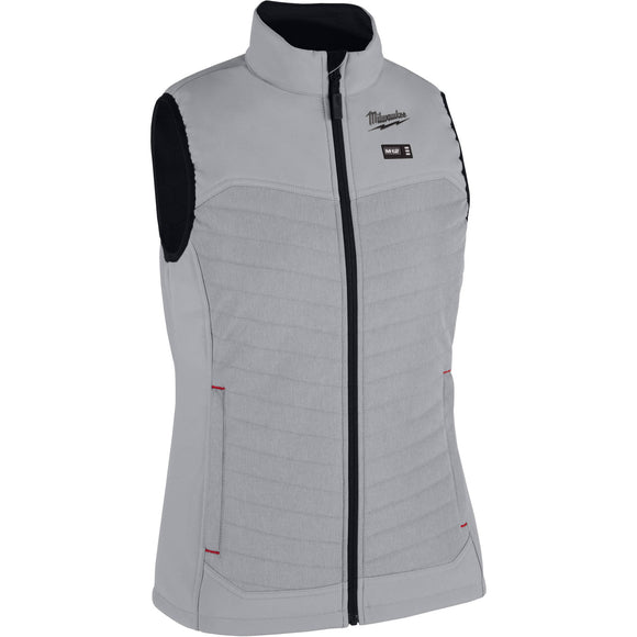 F300G-21M Milwaukee M12 Women's Heated AXIS Vest, Medium, Gray